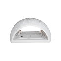 SLV Luminaria de pared PLASTRA WL CURVED CUTRAIN G9 IP20, blanco
