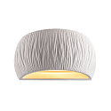SLV Luminaria de pared PLASTRA WL CURVED CUTRAIN G9 IP20, blanco