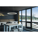 SLV LED Pendant luminaire ONE 80 PD DALI UP/DOWN, CCT switch, 3000/4000K, 615/635lm, white