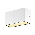 SLV LED Outdoor Wall luminaire SITRA M WL UP/DOWN, CCT switch 3000/4000K, white