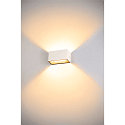 SLV LED Outdoor Wall luminaire SITRA M WL UP/DOWN, CCT switch 3000/4000K, white