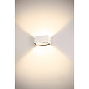 SLV LED Outdoor Wall luminaire SITRA M WL UP/DOWN, CCT switch 3000/4000K, white