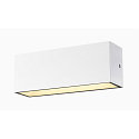 SLV LED Outdoor Wall luminaire SITRA L WL UP/DOWN, CCT switch, 3000/4000K, white