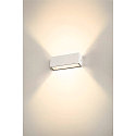 SLV LED Outdoor Wall luminaire SITRA L WL UP/DOWN, CCT switch, 3000/4000K, white