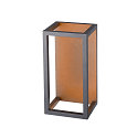 SLV Luminaria de pared para exteriores QUADRULO WL angular, indirecta IP55, antracita 