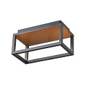 SLV Luminaria de pared para exteriores QUADRULO WL angular, indirecta IP55, antracita 