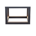 SLV Luminaria de techo para exteriores QUADRULO CL angular, indirecta IP55, antracita 