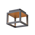 SLV Luminaria de techo para exteriores QUADRULO CL angular, indirecta IP55, antracita 