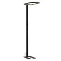 SLV Luminaria de pedestal WORKLIGHT Arriba-Abajo, para estaci�n de trabajo VDU, con sensor, UGR < 19 IP20, negro regulable