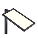 SLV Luminaria de pedestal WORKLIGHT Arriba-Abajo, para estaci�n de trabajo VDU, con sensor, UGR < 19 IP20, negro regulable