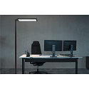 SLV Luminaria de pedestal WORKLIGHT Arriba-Abajo, para estaci�n de trabajo VDU, con sensor, UGR < 19 IP20, negro regulable