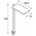 SLV Luminaria de mesa WORKLIGHT IP20, blanco