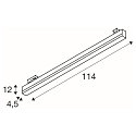 SLV Foco trif�sico SIGHT TRACK IP20, blanco