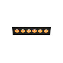 Luminaria empotrable para techos MILANDOS 6 IP20, negro