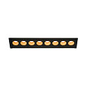 Luminaria empotrable para techos MILANDOS 8 IP20, negro