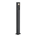 SLV Luminaria de pie para exteriores ESKINA FRAME 125 DOUBLE CCT de 2 llamas, CCT Switch, ajustable IP65, antracita 