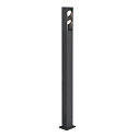 SLV Luminaria de pie para exteriores ESKINA FRAME 175 DOUBLE CCT de 2 llamas, CCT Switch, ajustable IP65, antracita 