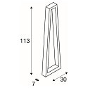 SLV Luminaria de pedestal BOOKAT POLE PHASE, antracita