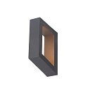 SLV Luminaria de pared BOOKAT IP65, antracita