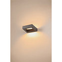 SLV Luminaria de pared BOOKAT IP65, antracita