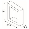 SLV Luminaria de pared BOOKAT IP65, antracita