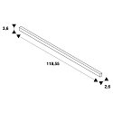 SLV Viga luminosa BATTEN 120 IP20, blanco