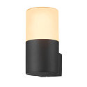 SLV Luminaria de pared para exteriores GRAFIT redondo E27 IP44, antracita regulable