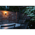 SLV Luminaria de pared para exteriores GRAFIT redondo E27 IP44, antracita regulable