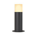 SLV Luminaria de pie para exteriores GRAFIT 30 POLE redondo, con difusor E27 IP44, antracita regulable