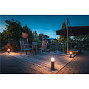 SLV Luminaria de pie para exteriores GRAFIT 30 POLE redondo, con difusor E27 IP44, antracita regulable