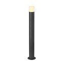 Luminaria de pie para exteriores GRAFIT 90 POLE redondo, con difusor E27 IP44, antracita regulable