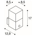SLV Luminaria de pared para exteriores GRAFIT angular, con sensor E27 IP44, antracita regulable