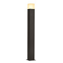 SLV Luminaria de pie para exteriores GRAFIT 90 POLE angular, con difusor E27 IP44, antracita regulable