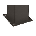 SLV Luminaria de pie para exteriores GRAFIT 90 POLE angular, con difusor E27 IP44, antracita regulable