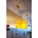 SLV Luminaria colgante ONE LINEAR 100 PHASE UP/DOWN IP20, lat�n regulable