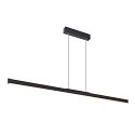 Luminaria colgante ONE LINEAR 140 PHASE UP/DOWN IP20, negro regulable