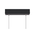 Luminaria colgante ONE LINEAR 140 PHASE UP/DOWN IP20, negro regulable
