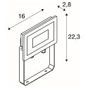 SLV Luminaria de pared FLOODI M IP65, antracita
