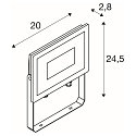 SLV Luminaria de pared FLOODI L IP65, antracita