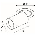 ceiling recessed luminaire NUMINOS® PROJECTOR M cylindrical, black