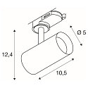 3-phase spot NOBLO� SPOT round, swivelling, rotatable IP20