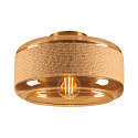 Luminaria de pared y techo PANTILO ROPE 27 cil�ndrico E27 IP20, dorado regulable