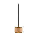 Luminaria colgante PANTILO ROPE 19 E27 IP20, dorado regulable