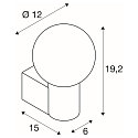 SLV wall luminaire VARYT round E14 IP44, chrome