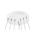SLV Luminaria colgante ONE FLAT TRIPLE IP20, blanco regulable