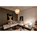 SLV Luminaria colgante PANTILO CONVEX 40 E27 IP20, cromo