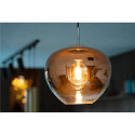 SLV Luminaria colgante PANTILO CONVEX 29 E27 IP20, cromo