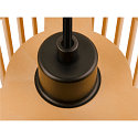 SLV Luminaria colgante WUD - CYLINDRIC cil�ndrico E27 IP20, madera, negro regulable