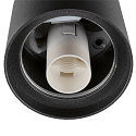 SLV Luminaria de techo VARYT sin pantalla E14 IP44, negro regulable