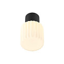 SLV Luminaria de techo VARYT sin pantalla E14 IP44, negro regulable